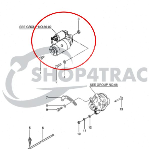 Startmotor Mitsubishi S3L / S3L2 – Solé Diesel Schiffsmotor