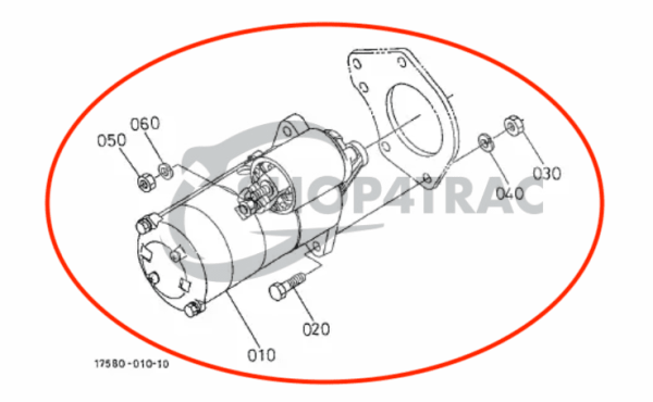 Startmotor Kubota Z482 / Z602 / D722 – Nanni Diesel Schiffsmotor