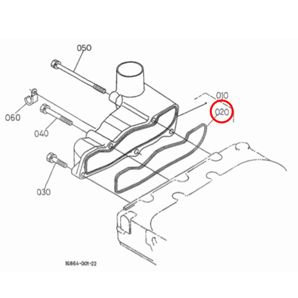Ventildeckeldichtung – Beta Marine Beta 20 | Nanni N3.21