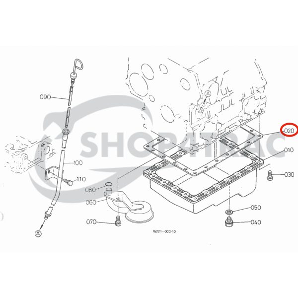 Ölwannendichtung Beta Marine Beta 30 – Nanni N3.30