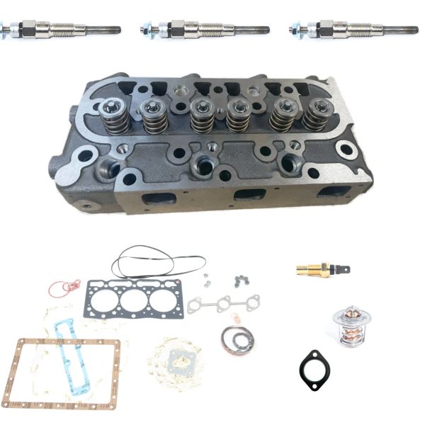 Zylinderkopf komplett + Dichtungssatz + Glühkerzen Beta Marine Beta 30 – Nanni N3.30