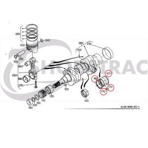 Axiallagersatz / Drucklager – Beta Marine Beta 10 / Beta 14 / Beta 20 | Nanni N2.10 / N2.14 / N3.21