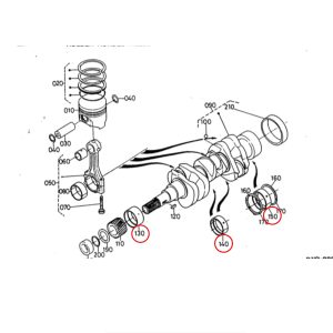 Hauptlagersatz – Beta Marine Beta 10 / Beta 14 / Beta 20 | Nanni N2.10 / N2.14 / N3.21