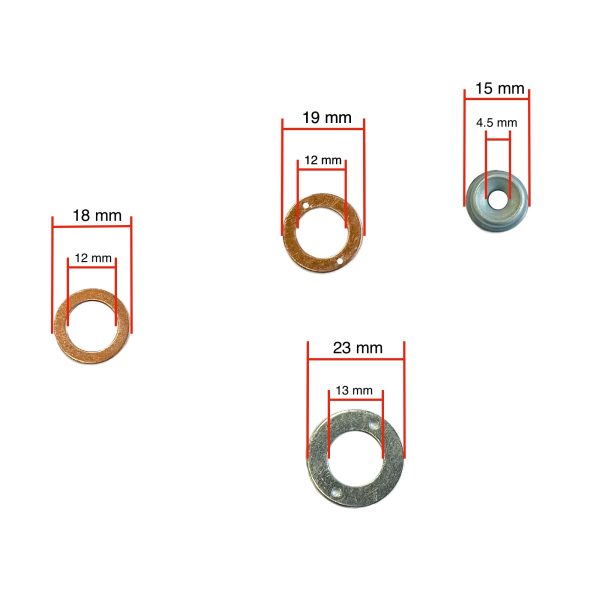 Einspritzdüsen-Dichtungssatz (3-teilig) – Beta Marine Beta 10 · 14 · 20 | Nanni N2.10 · N2.14 · N3.21