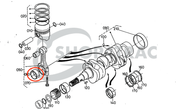 Pleuellager (Panewka) – Beta Marine Beta 10 / Beta 14 / Beta 20 | Nanni N2.10 / N2.14 / N3.21