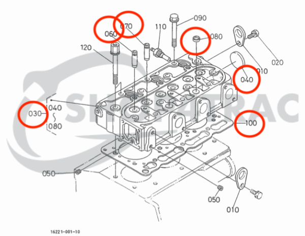 Zylinderkopf komplett + Dichtungssatz + Glühkerzen Beta Marine Beta 30 – Nanni N3.30