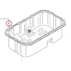 Ölwannendichtung Solé Diesel Mini 44 | Mini 55 – Vetus M4.15 | M4.17 – Craftsman Marine CM4.42 – JF Marine Power JF15