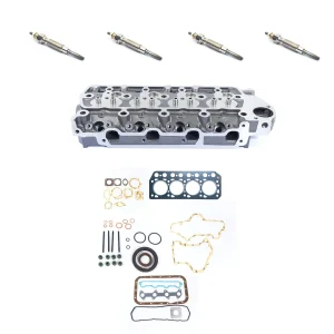Zylinderkopf mit Dichtungssatz und Glühkerzen Solé Diesel Mini 34 – Meiki M4DM