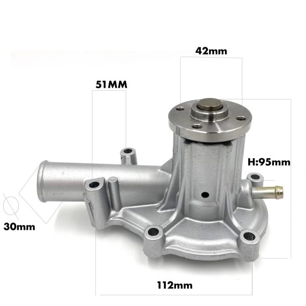 Wasserpumpe (Süßwasser-Umwälzpumpe) 58 / 68 mm Beta Marine Beta 28 / Beta 30 – Nanni N3.30 – Universal M-25XPB