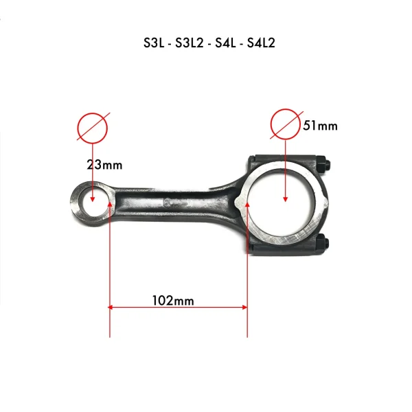 Pleuelstange Solé Diesel Mini 33 | Mini 44 | Mini 55 – Vetus M4.15 | M4.17 – Craftsman Marine CM4.42 – JF Marine Power JF10 | JF15