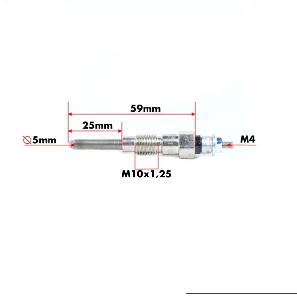 Glühkerze Beta Marine Beta 28 | Beta 30 | Beta 35 | Beta 38 – Nanni N3.30 | N4.38 – Universal M-25XPB | M-35B