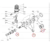 Hauptlagersatz Beta Marine Beta 28 | Beta 30 | Beta 35 | Beta 38 – Nanni N3.30 | N4.38 – Universal M-25XPB | M-35B