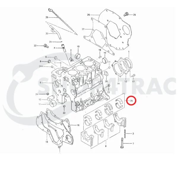 Hauptlagersatz Solé Diesel Mini 33 – JF Marine Power JF10