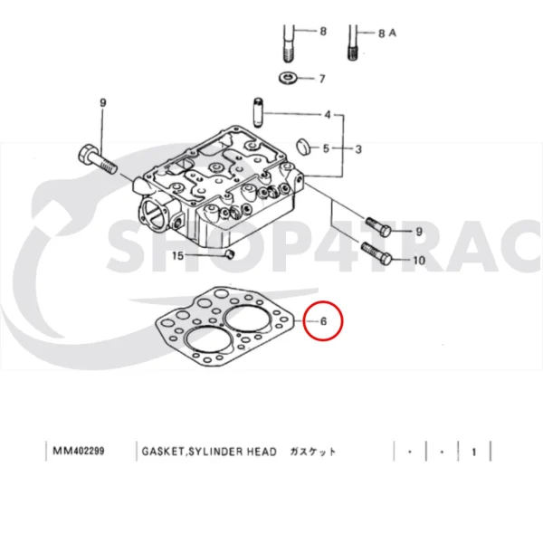 Zylinderkoppdichtung Solé Diesel Mini 14