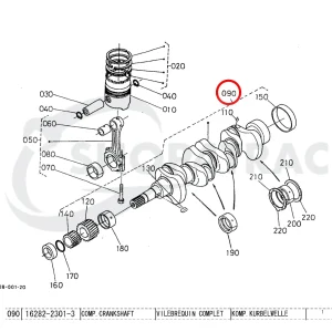 Kurbelwelle Beta Marine Beta 38 | Beta 45T – Nanni N4.38
