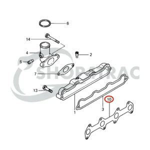Abgaskrümmerdichtung Solé Diesel Mini 32 | Mini 34 – Vetus M4.14 – Meiki M4DM