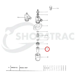Einspritzdüse Solé Diesel Mini 18 | Mini 23 | Mini 32 | Mini 34 – Vetus M3.10 | M4.14 – Meiki