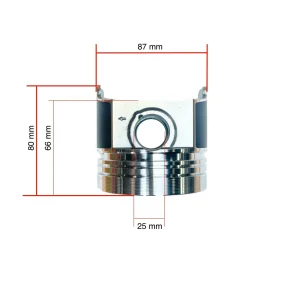 Kolben Beta Marine Beta 50 – Nanni N4.50 (indirekte Einspritzung / IDI)