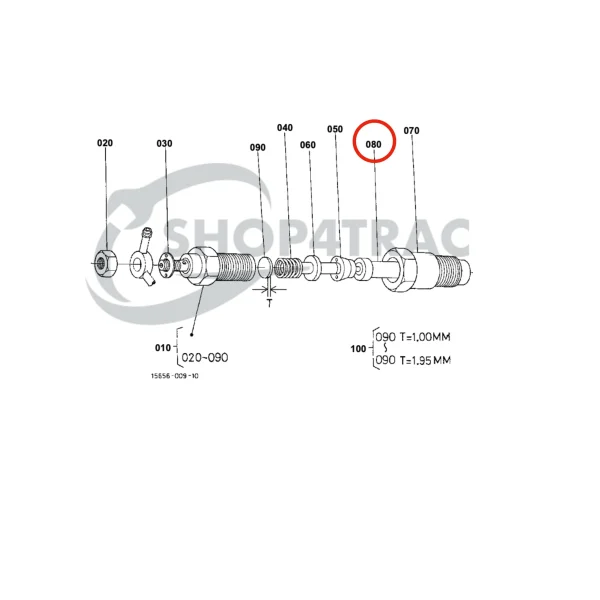 Einspritzdüse Universal M15 | M-18 | M-20 | M-25 | M-25XP | M-35 | M-40 | 5432 – Beta Marine Beta 16 – Nanni 2.60HE | 3.90HE | 4.110HE – Renault Marine D950
