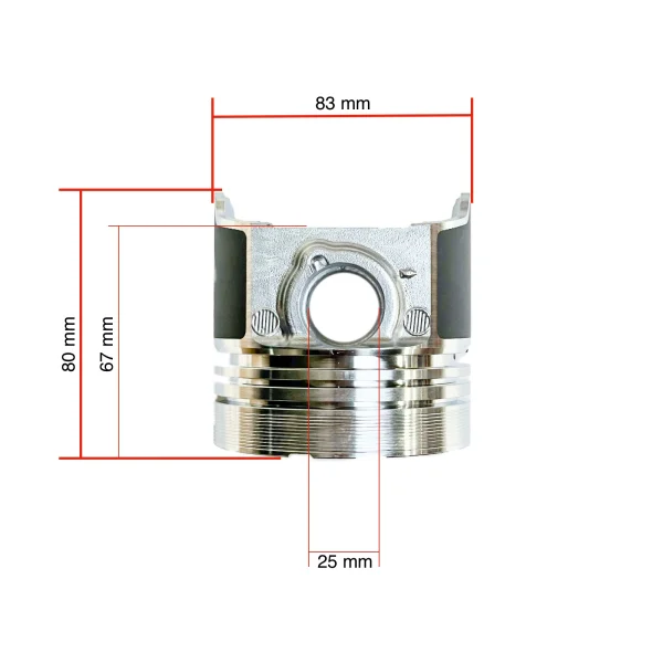 Kolben Beta Marine Beta 45 – Nanni N4.40 | 4.150 HE | 4.200 HE | 4.200 TD (83 mm, IDI)