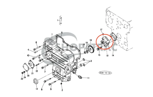 Motorölpumpe Universal M15 | M-25 | M-25XP | M-35 – Nanni 3.90HE | 4.110HE – Renault Marine D950