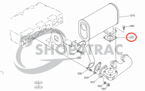 Abgaskrümmerdichtung Beta Marine Beta 45 | Beta 50 | Beta 60 – Nanni N4.40 | N4.50 | N4.60