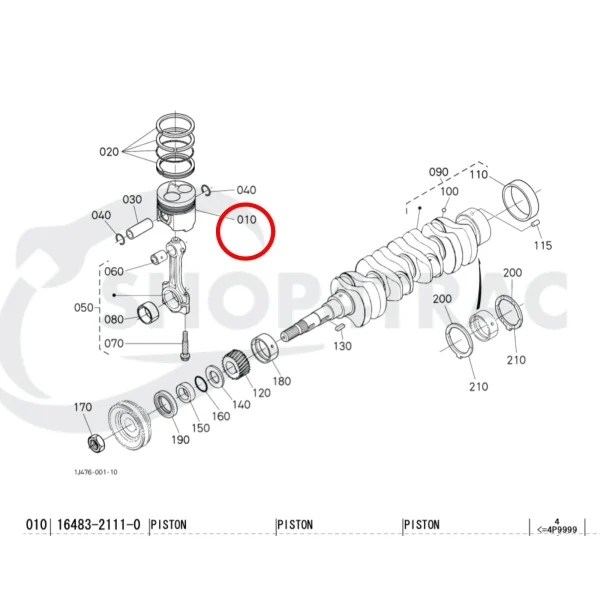 Kolben Beta Marine Beta 45 – Nanni N4.40 | 4.150 HE | 4.200 HE | 4.200 TD (83 mm, IDI)