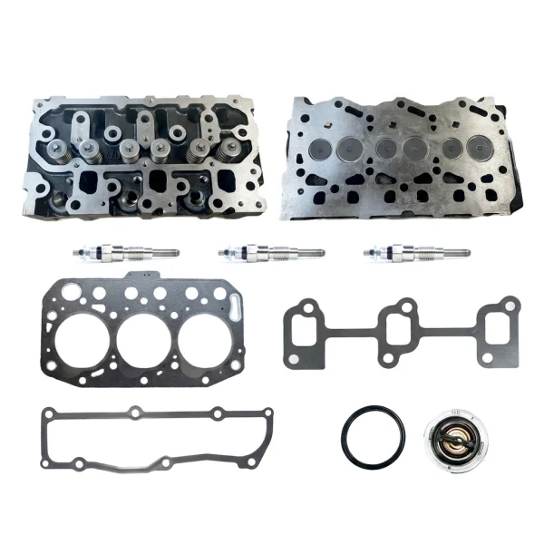 Zylinderkopf komplett Yanmar 3YM20 + Zylinderkopfdichtung + Glühkerzen (Reparatursatz)