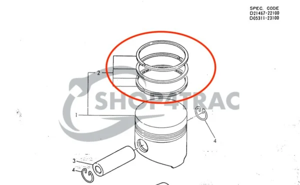Kolbenringe Yanmar 2GM20 | 2GM20F | 2GM20C | 3GM30 | 3GM30F