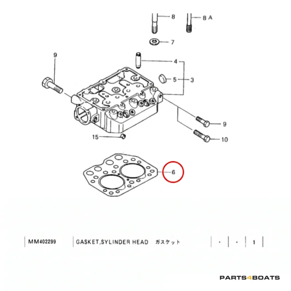 Zylinderkoppdichtung Solé Diesel Mini 14