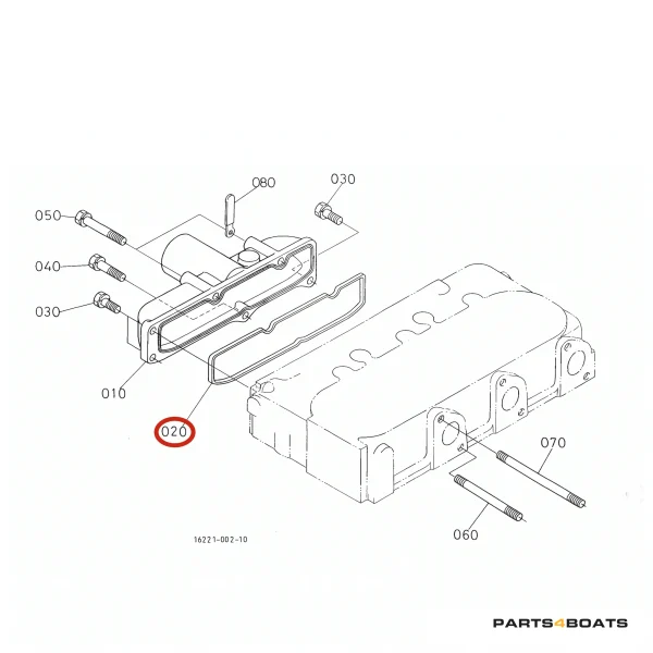 Ansaugkrümmerdichtung Beta Marine Beta 30 – Nanni N3.30