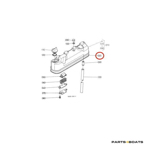 Ventildeckeldichtung Beta Marine Beta 35 | Beta 38 – Nanni N4.38 – Universal M-35B
