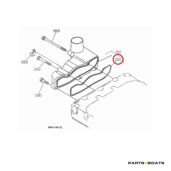 Ventildeckeldichtung – Beta Marine Beta 20 | Nanni N3.21