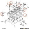 Zylinderkopf komplett + Dichtungssatz + Glühkerzen Beta Marine Beta 30 – Nanni N3.30
