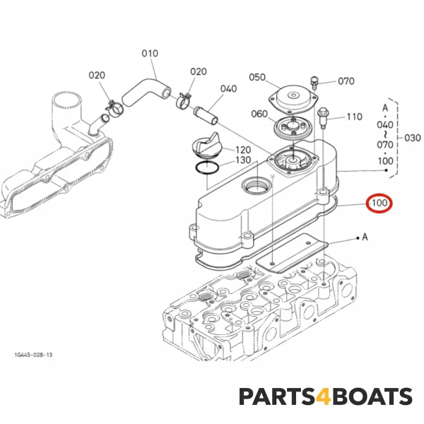 Ventildeckeldichtung Beta Marine Beta 25
