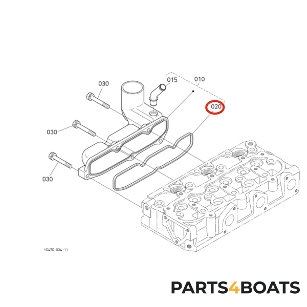 Ansaugkrümmerdichtung Beta Marine Beta 25